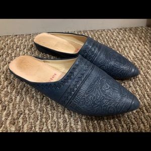 Genuine Leather Mules from Morocco